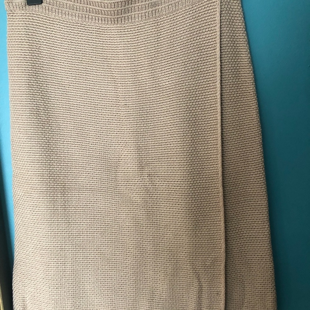Cream Knit A-Line Women's Skirt
